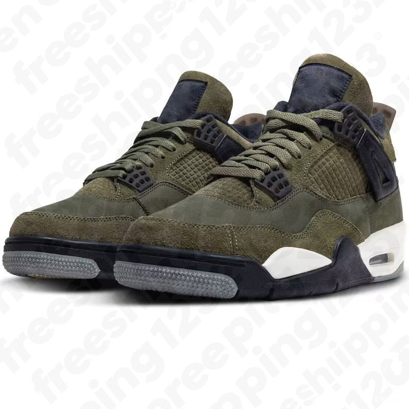 Free Shipping 4S Designer Trainers Basketball Shoes Men Women Forget Me Not Military Black Cat White Cement University Blue Outdoor Sports Outdoor Trainer Sneakers