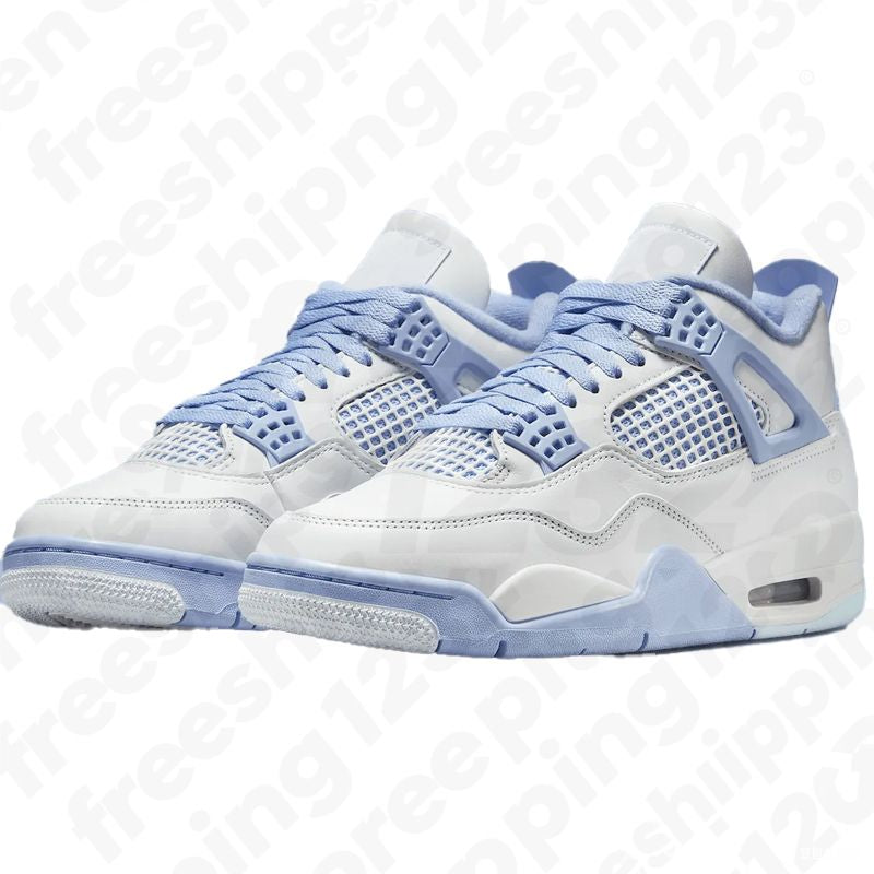 Free Shipping 4S Designer Trainers Basketball Shoes Men Women Forget Me Not Military Black Cat White Cement University Blue Outdoor Sports Outdoor Trainer Sneakers