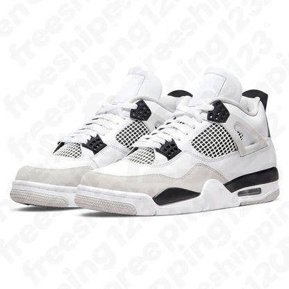 Free Shipping 4S Designer Trainers Basketball Shoes Men Women Forget Me Not Military Black Cat White Cement University Blue Outdoor Sports Outdoor Trainer Sneakers